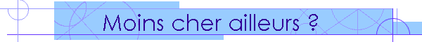 Moins cher ailleurs ?